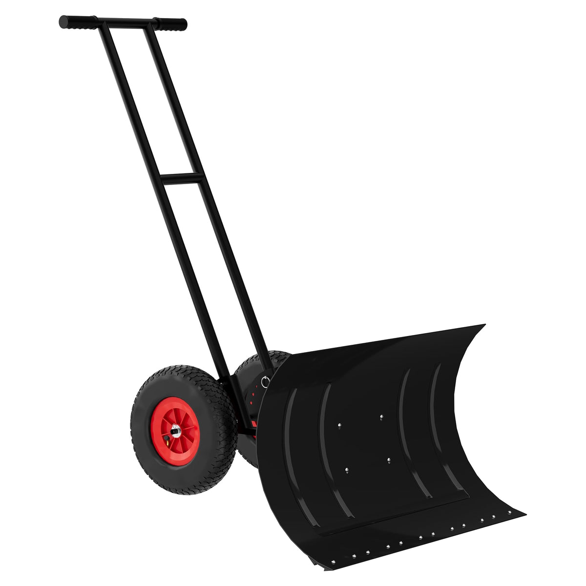 Wheeled Snow Shovel Pusher — for Driveways and Sidewalks - 30" W X 18"H