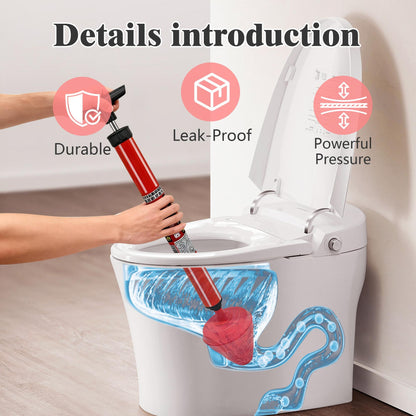 Rubber Clog Remover Plunger — for Toilets and Kitchen Drains