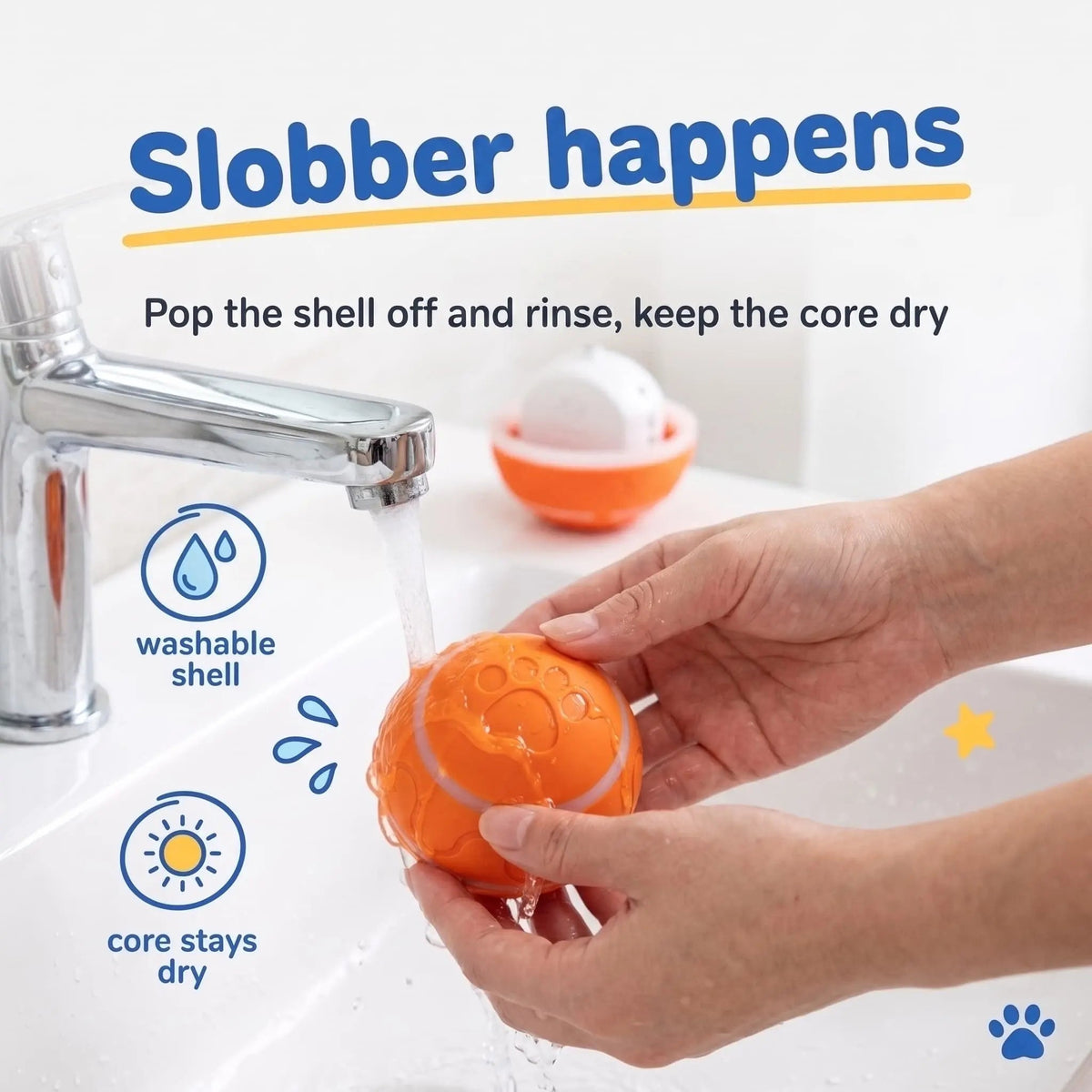 Interactive Moving Dog Ball — Self-Rolling Toy for Dogs