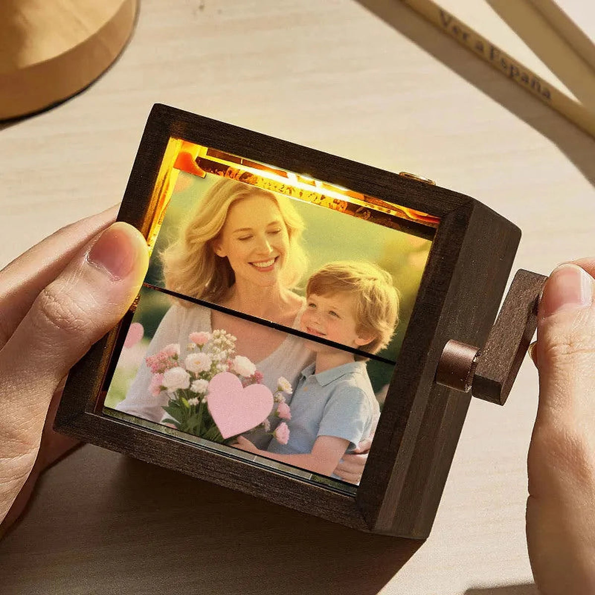 Lighted Flipbook Photo Box — Personalized 16-Photo Keepsake