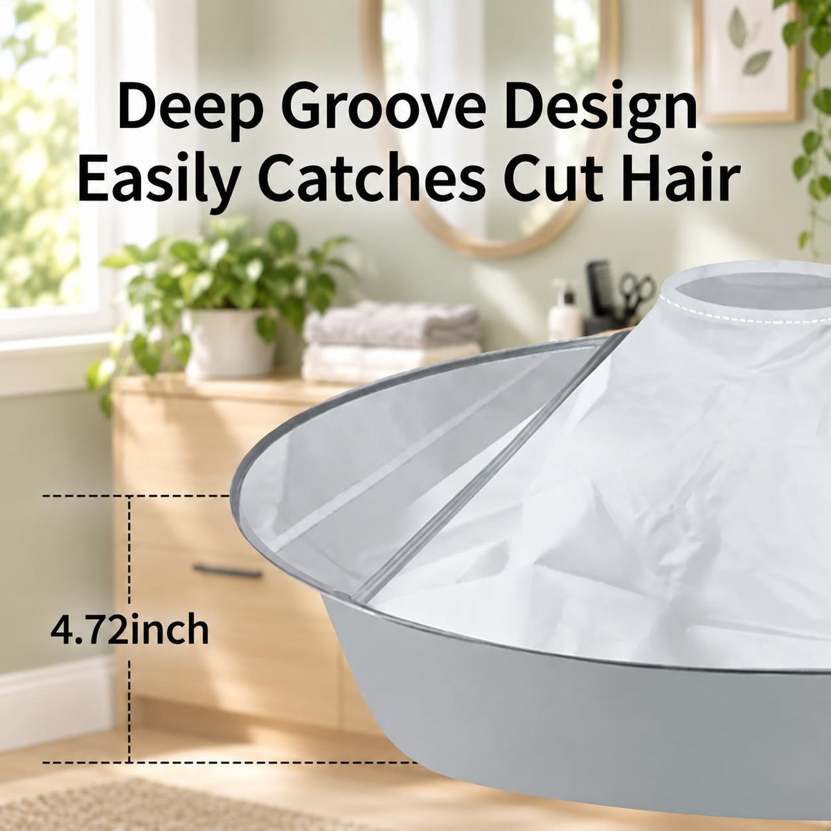 Waterproof Hair Cutting Cape — for Home and Salon Use