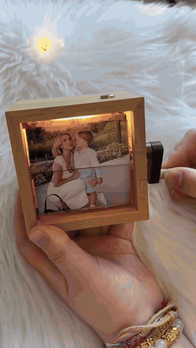 Lighted Flipbook Photo Box — Personalized 16-Photo Keepsake