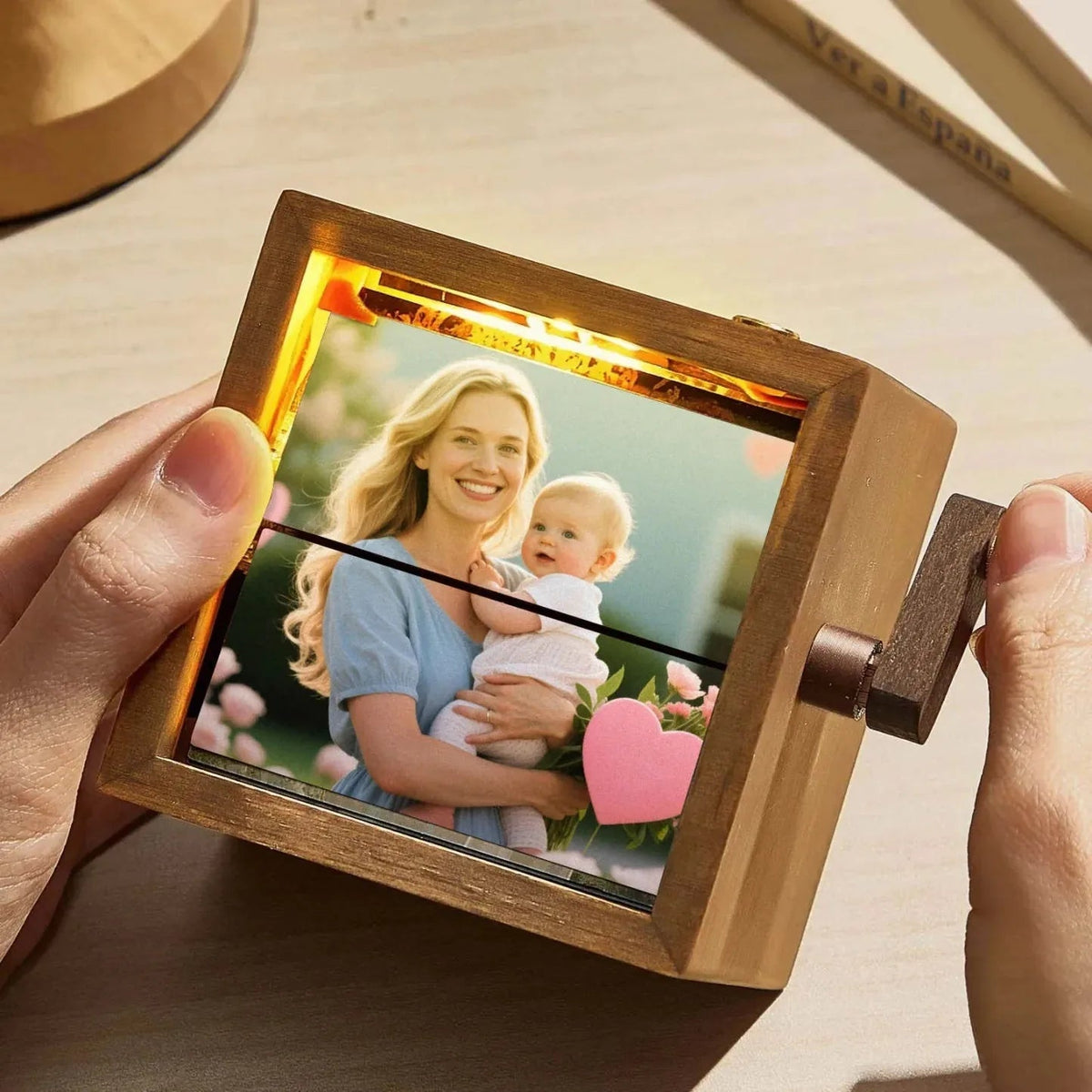 Lighted Flipbook Photo Box — Personalized 16-Photo Keepsake