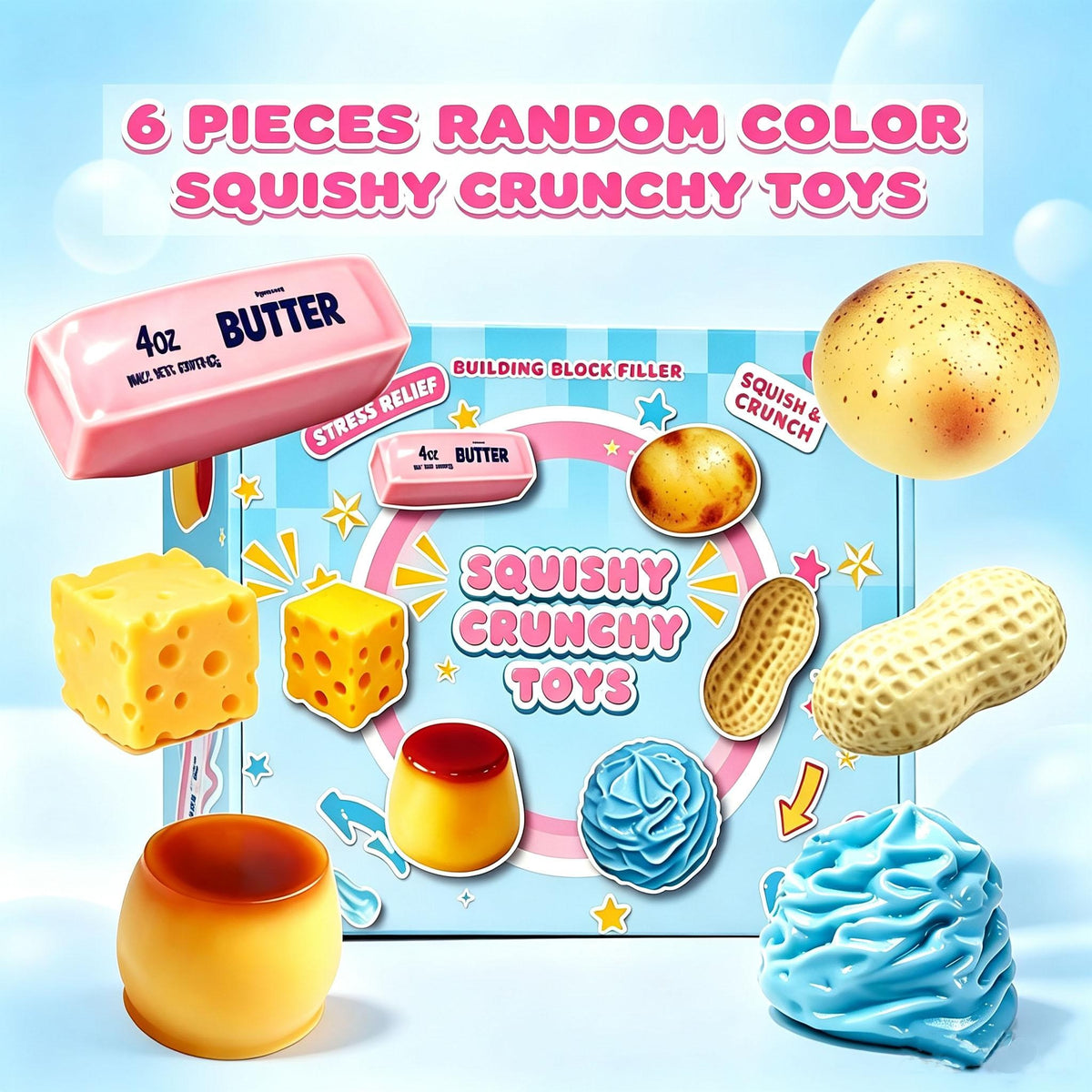 Crunchy Fidget Balls — Anti-Stress Squishy Toys for Teens
