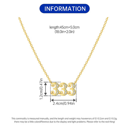 18K Gold Lucky Number Pendant Necklace — For Women