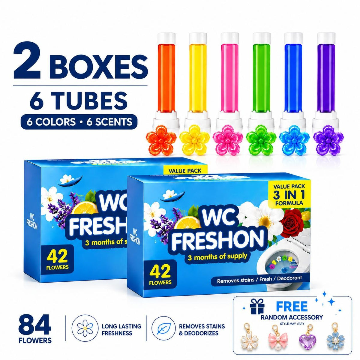 Toilet Gel Stamp — Freshener for Home Bathrooms