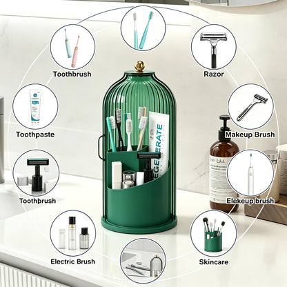 360° Rotating Toothbrush Holder — for Bathroom and Vanity