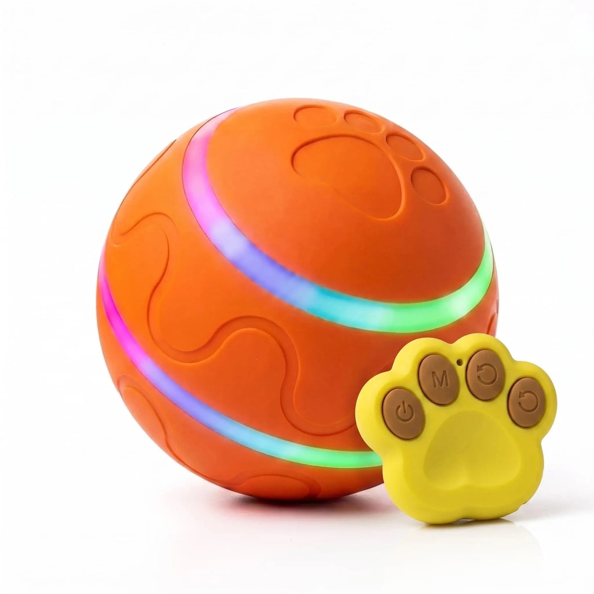Interactive Moving Dog Ball — Self-Rolling Toy for Dogs - Ball + Remote