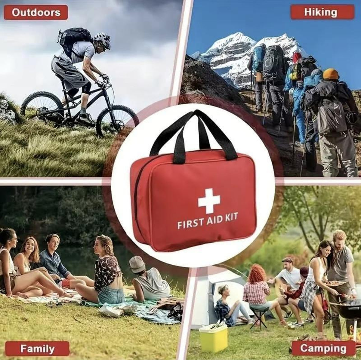 330-Piece First Aid Kit — for Home and Outdoors