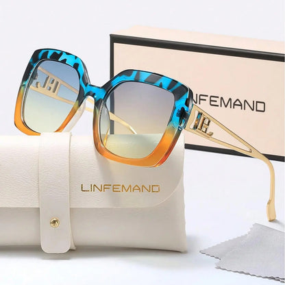 Vintage Leopard Sunglasses — Everyday Outdoor Style - Blue
