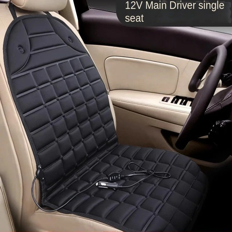 Heated Car Seat Cushion — Warm Winter Driving - 12V black