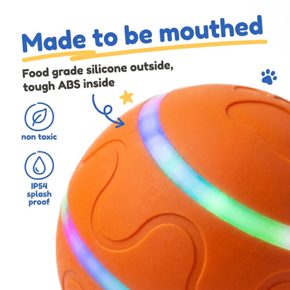 Interactive Moving Dog Ball — Self-Rolling Toy for Dogs