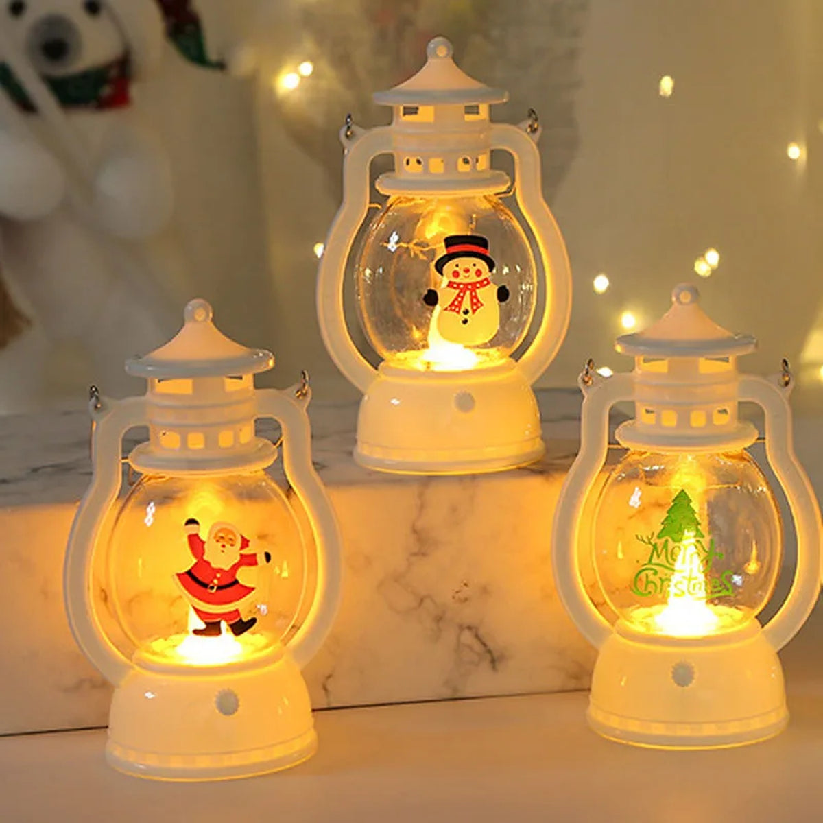 LED Holiday Lantern — Festive Indoor Decor and Lighting