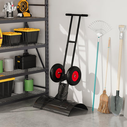 Wheeled Snow Shovel Pusher — for Driveways and Sidewalks