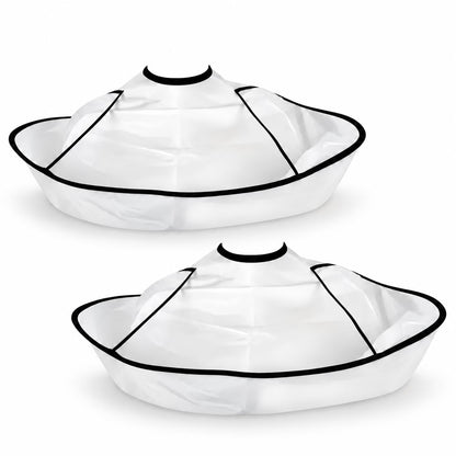 Waterproof Hair Cutting Cape — for Home and Salon Use - White 2 PCS