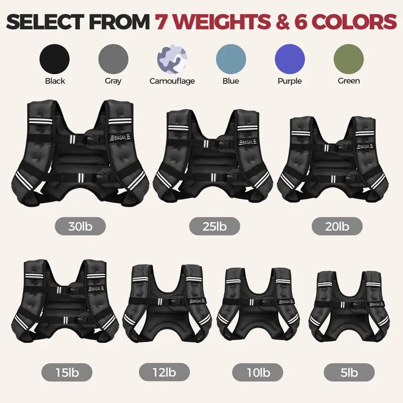Weighted Workout Vest — for Walking, Running and Training