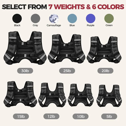Weighted Workout Vest — for Walking, Running and Training