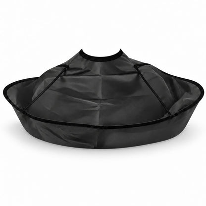 Waterproof Hair Cutting Cape — for Home and Salon Use - Black 1 PC