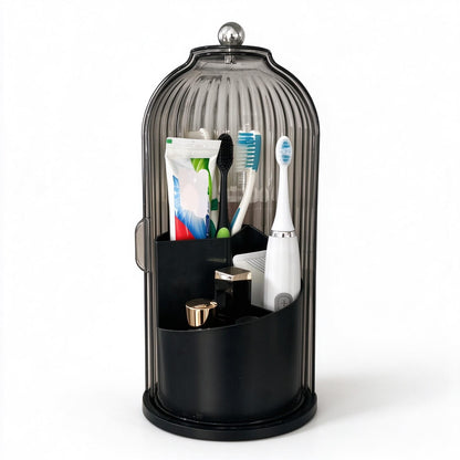 360° Rotating Toothbrush Holder — for Bathroom and Vanity - Black