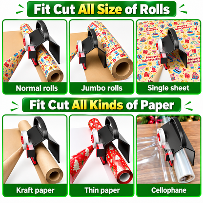 SmartWrap - Dual-Use Gift Wrapping Cutter & Tape Dispenser