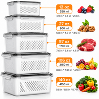 10 pcs(5 Containers & 5 Colanders)