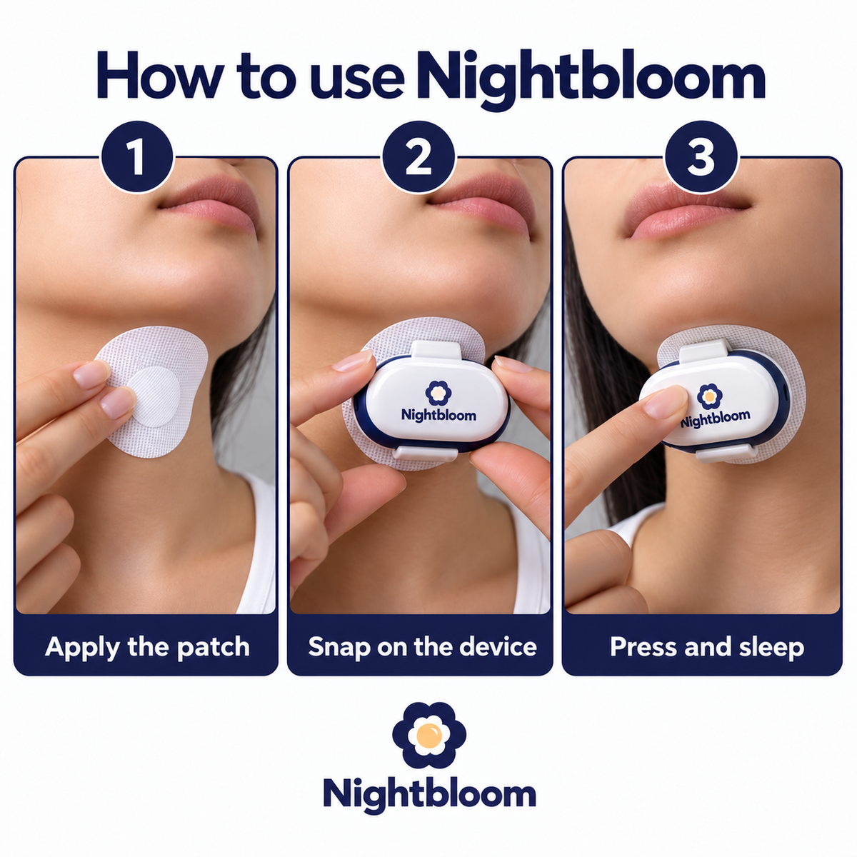 Nightbloom™ Smart Anti-Snoring Chin Device