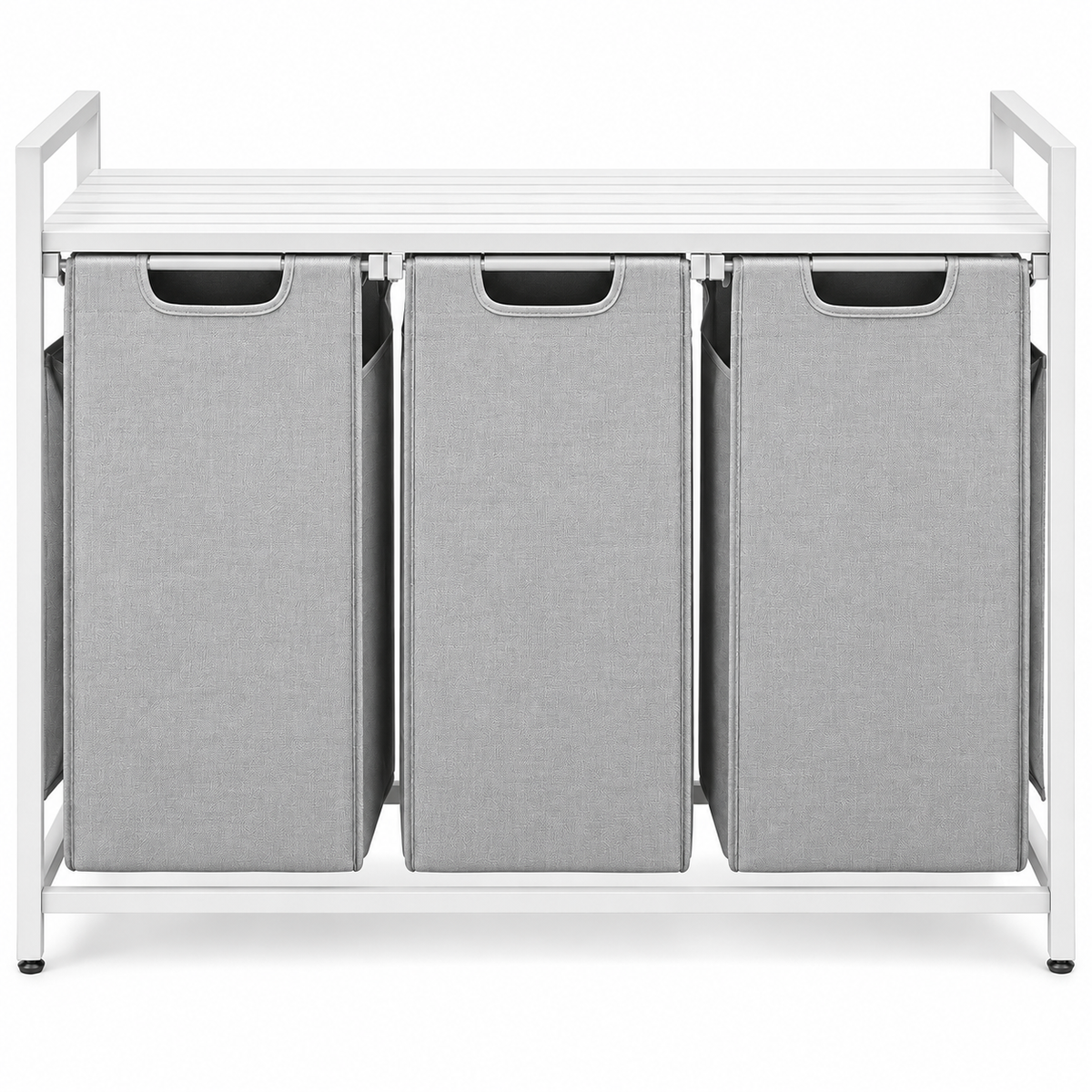 Compartmentalized Laundry Hamper — Sorter with Shelf