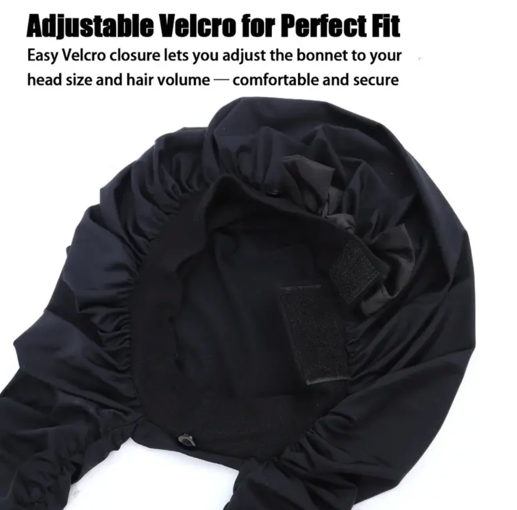 Silk Satin Bonnet for Long Braids — Anti-Slip Sleep Cap