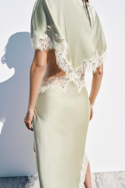 LACE CUT-OUT DRESS