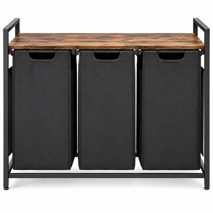 Compartmentalized Laundry Hamper — Sorter with Shelf