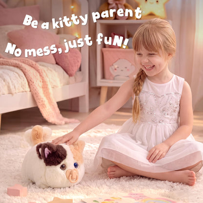 Interactive Fluffy Cat Plush Toy — for Kids Who Love Cuddles