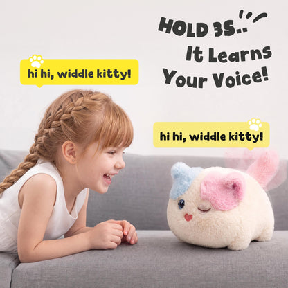 Interactive Fluffy Cat Plush Toy — for Kids Who Love Cuddles