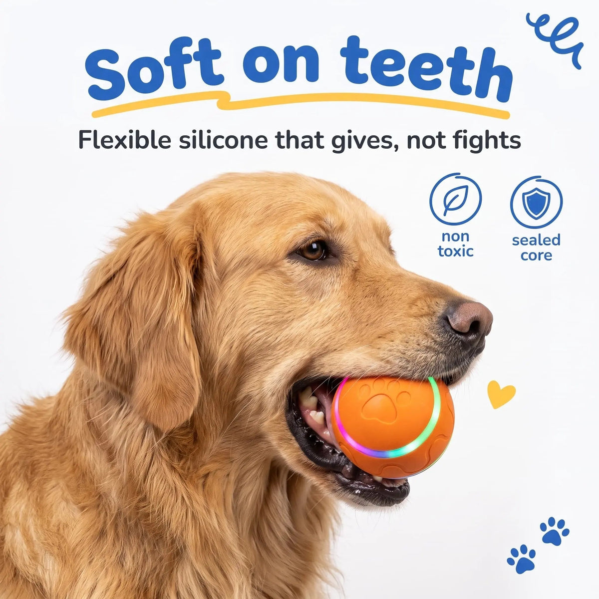 Interactive Moving Dog Ball — Self-Rolling Toy for Dogs