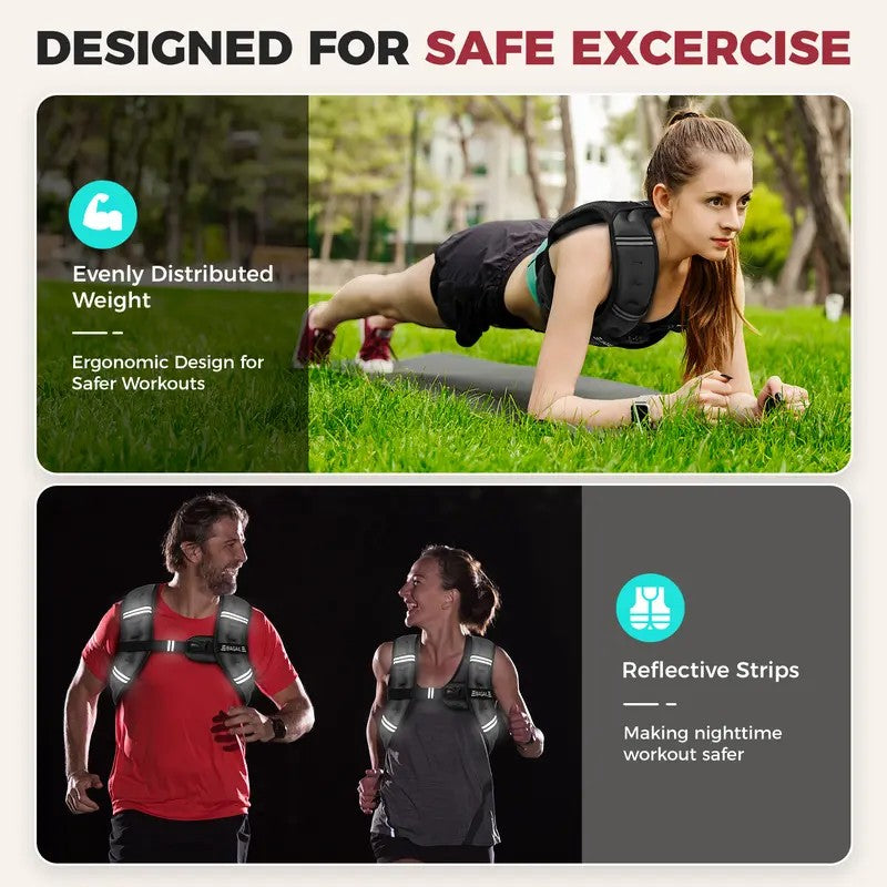 Weighted Workout Vest — for Walking, Running and Training