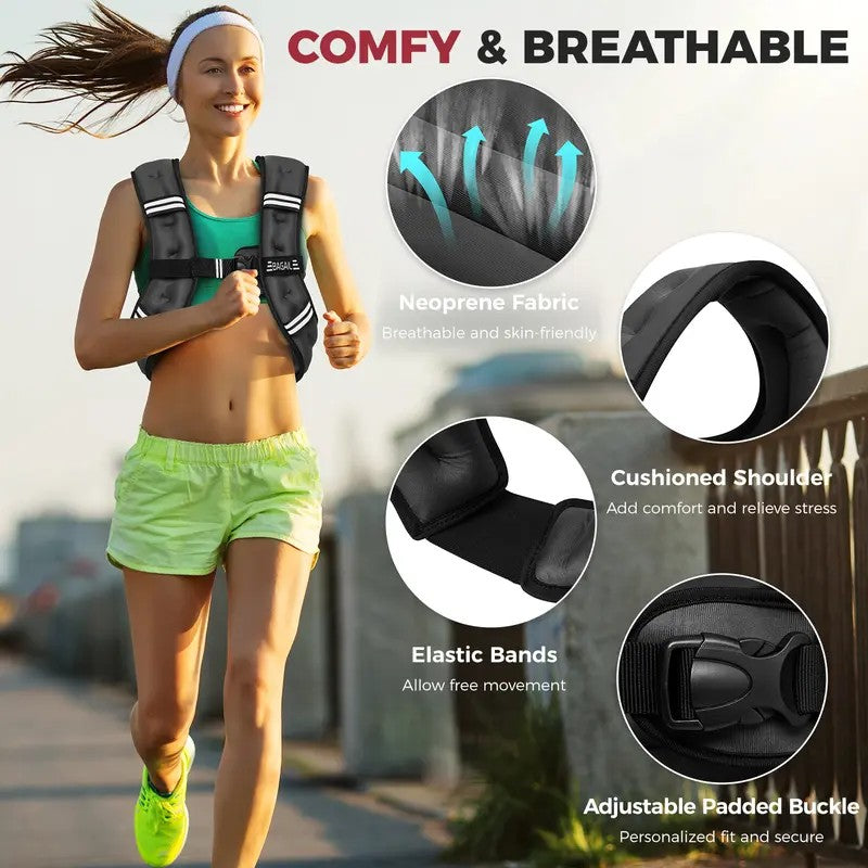 Weighted Workout Vest — for Walking, Running and Training