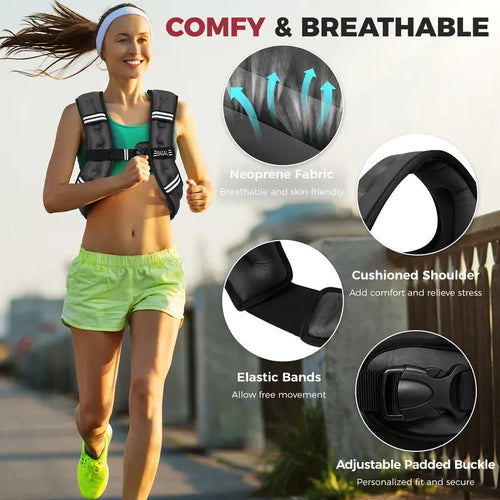 Weighted Workout Vest — for Walking, Running and Training
