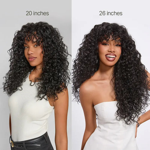 Boho Curly Wig with Bangs
