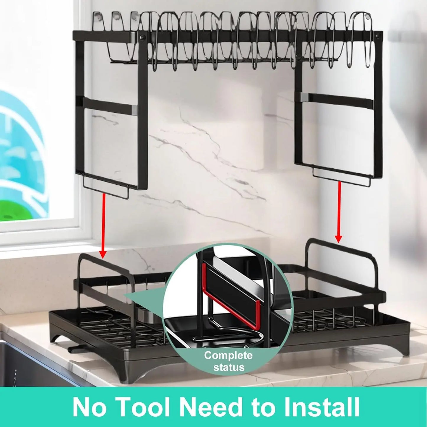 Kitchen Dish Drying Rack