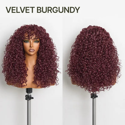 Boho Curly Wig with Bangs