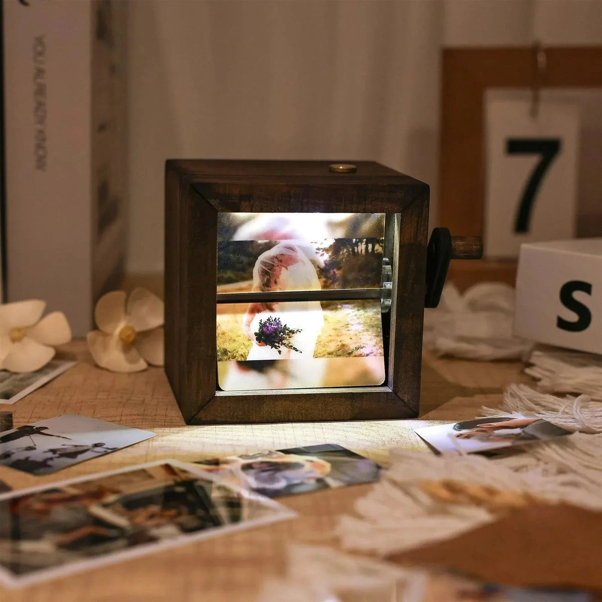 Lighted Flipbook Photo Box — Personalized 16-Photo Keepsake