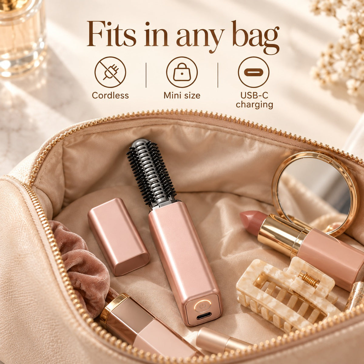 Mini Portable Hair Curler — For Styling on the Go
