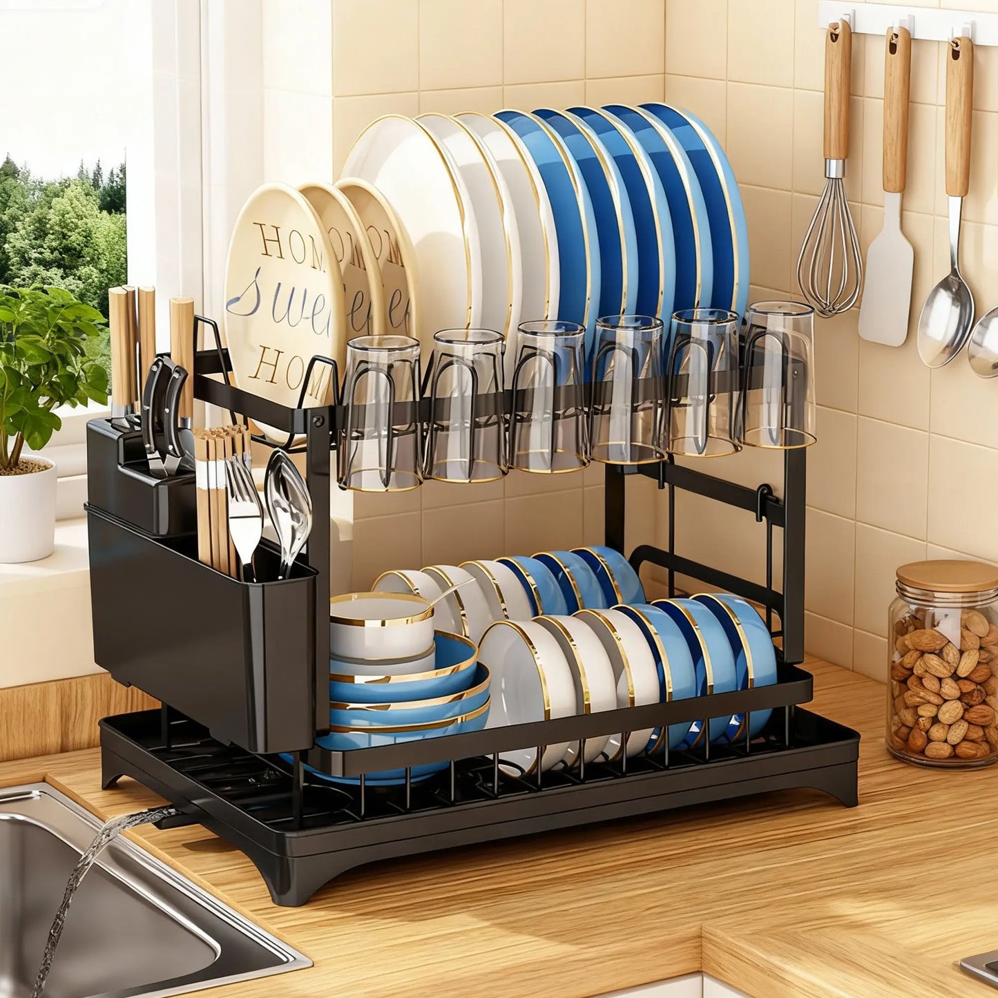 Kitchen Dish Drying Rack