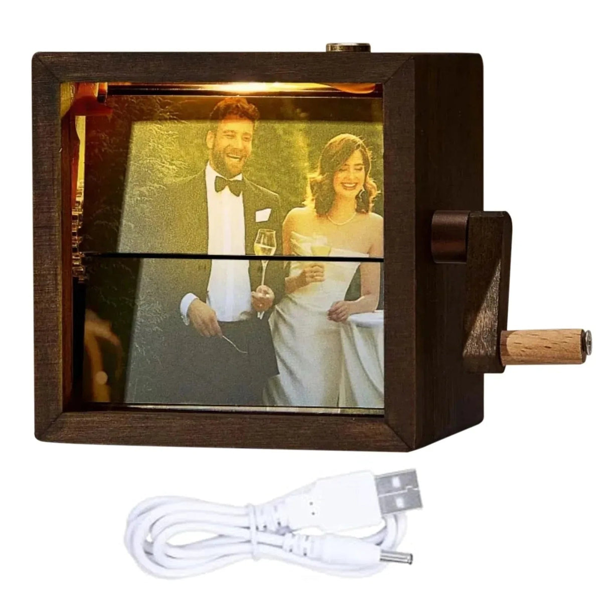 Lighted Flipbook Photo Box — Personalized 16-Photo Keepsake