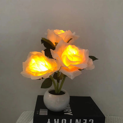 Tulip LED Night Light — Decor for Living Rooms and Bedrooms - Champagne Rose