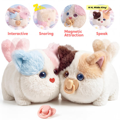 Interactive Fluffy Cat Plush Toy — for Kids Who Love Cuddles