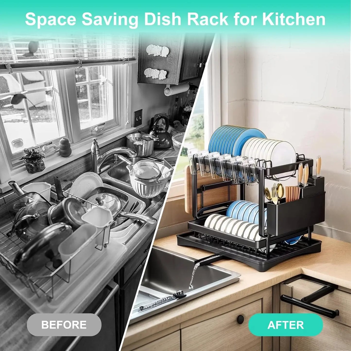 Kitchen Dish Drying Rack