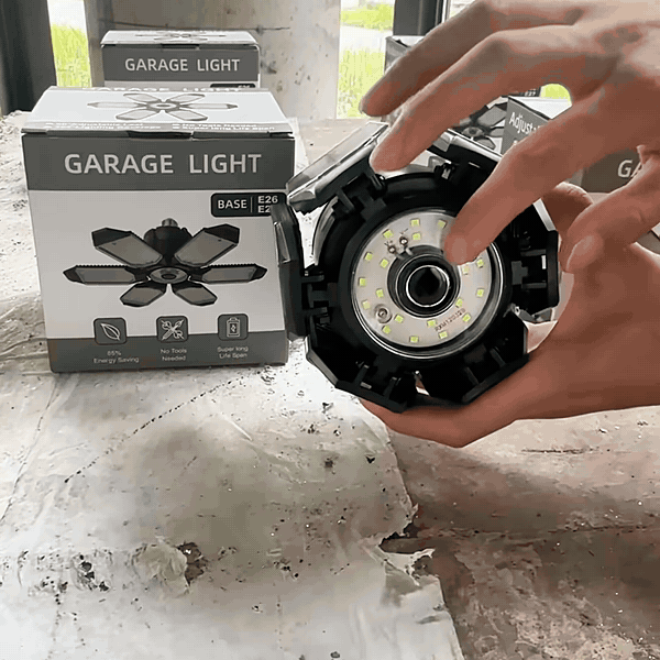 Foldable Garage Light — Bright Ceiling Light for Garages
