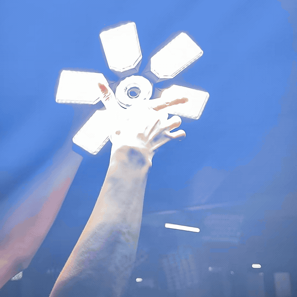 Foldable Garage Light — Bright Ceiling Light for Garages