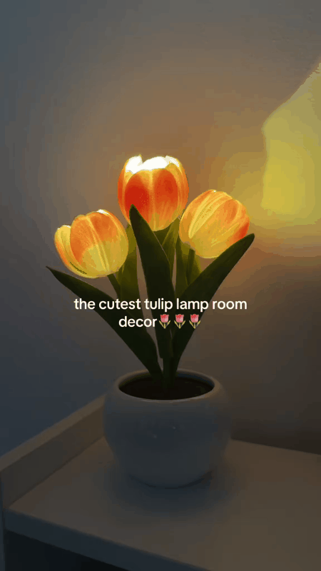 Tulip LED Night Light — Decor for Living Rooms and Bedrooms