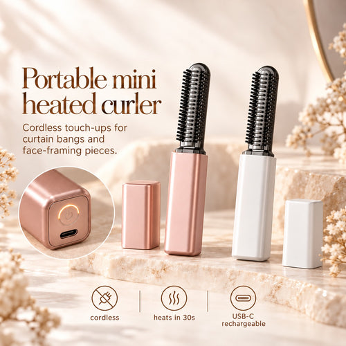 Mini Portable Hair Curler — For Styling on the Go
